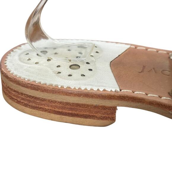 Jack Rogers Womens Embroidered I Do Wedding Beach Reception Honeymoon Sandals 10 - Picture 3 of 16